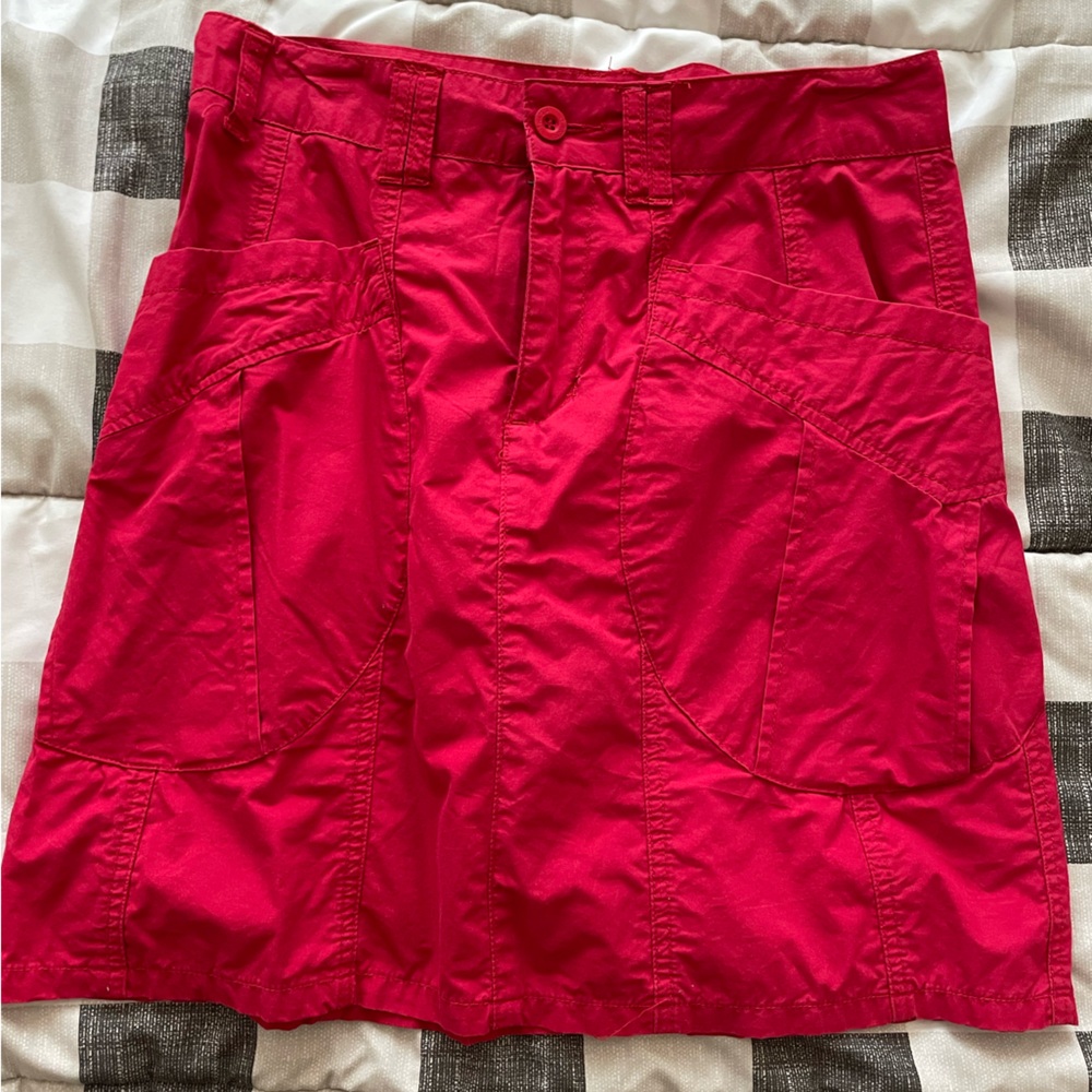 Vibrant Red Cargo Shorts